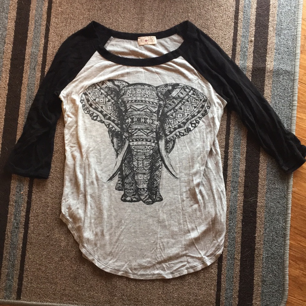 Elephant half sleeve shirt